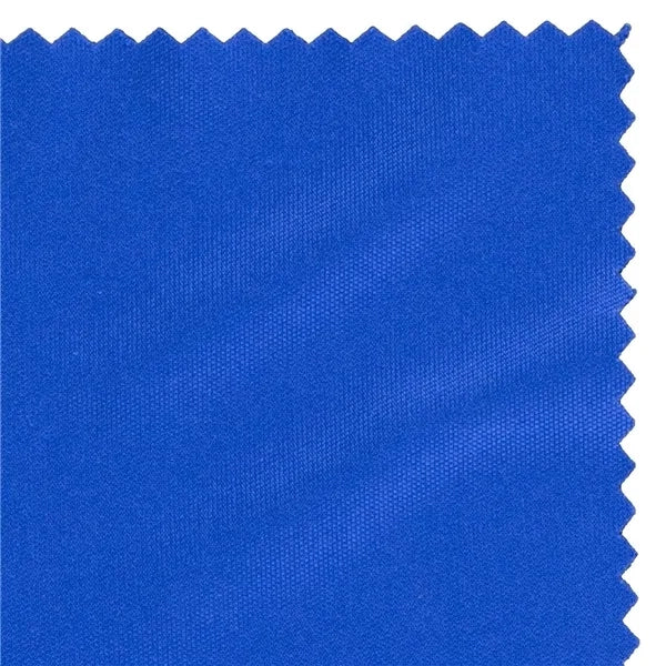 Detail Close Up View of Sudzsees™ blue square lens cloth with zigzag edges